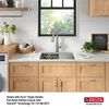 24&rdquo; Workstation Undermount Single Bowl 16 Gauge Stainless Steel Laundry Utility Kitchen Sink with WorkFlow&trade; Ledge and Accessories